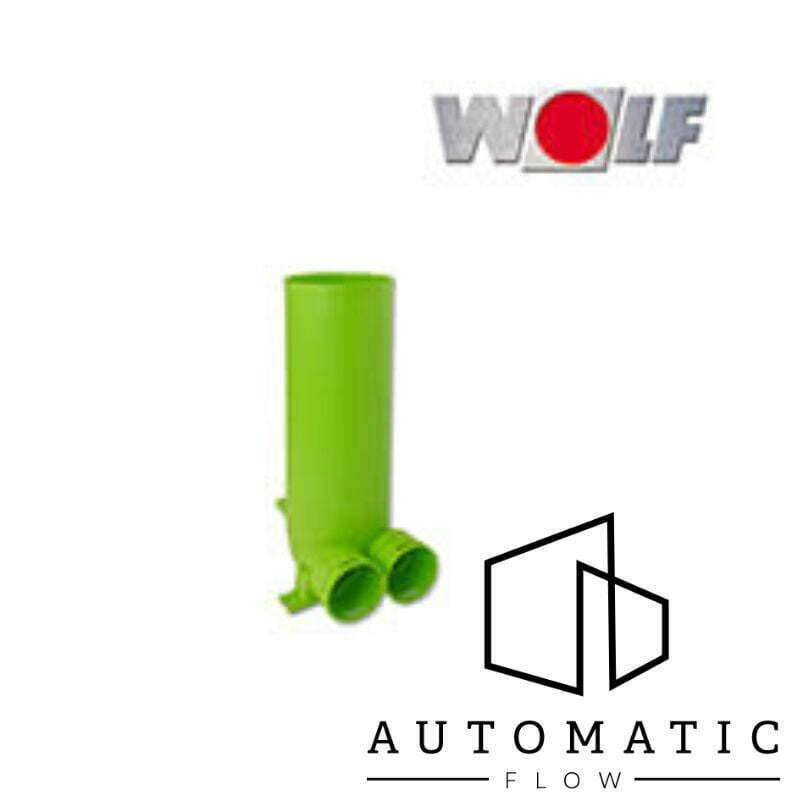 Priza de aer DN125 cu 2x DN75, 90 grade